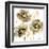 Flower Burst Trio in Gold-Vanessa Austin-Framed Art Print