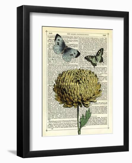 Flower & Butterflies-Marion Mcconaghie-Framed Art Print