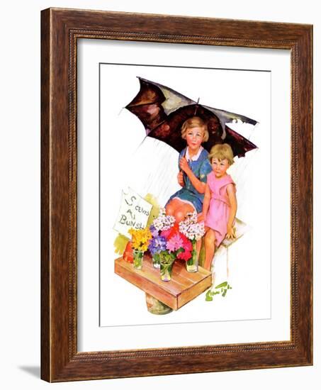 "Flower Children,"May 5, 1934-Ellen Pyle-Framed Giclee Print