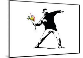 Flower Chucker-Banksy-Mounted Giclee Print