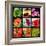 Flower Collage-Herb Dickinson-Framed Photographic Print