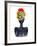 Flower Crown Silhouette IV-Tabitha Brown-Framed Art Print