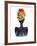 Flower Crown Silhouette IV-Tabitha Brown-Framed Art Print