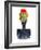 Flower Crown Silhouette IV-Tabitha Brown-Framed Art Print