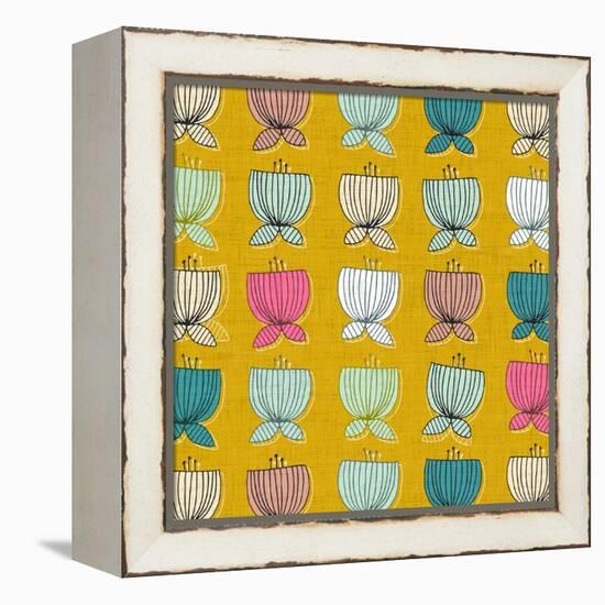 Flower Cups-Sharon Turner-Framed Stretched Canvas