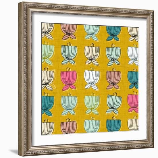 Flower Cups-Sharon Turner-Framed Art Print