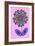 Flower cutout on pink, 2020, (collage)-Jane Tattersfield-Framed Giclee Print