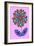 Flower cutout on pink, 2020, (collage)-Jane Tattersfield-Framed Giclee Print