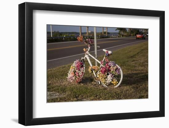 Flower-Decorated Bicycle-Andrea Haase-Framed Photographic Print