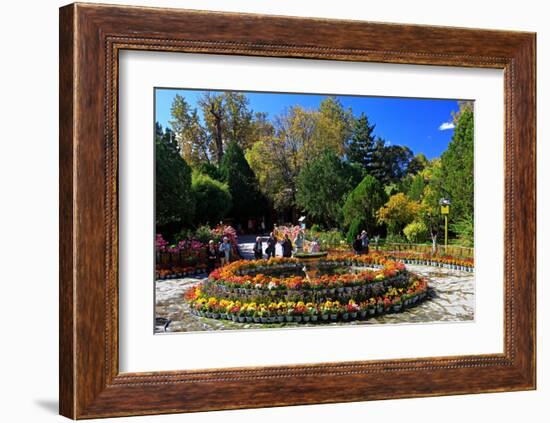 Flower Decoration in the Park of the Summer Residence of the 14th Dalai Lama-null-Framed Art Print