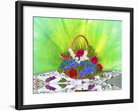 Flower Design Oc1-Ata Alishahi-Framed Giclee Print