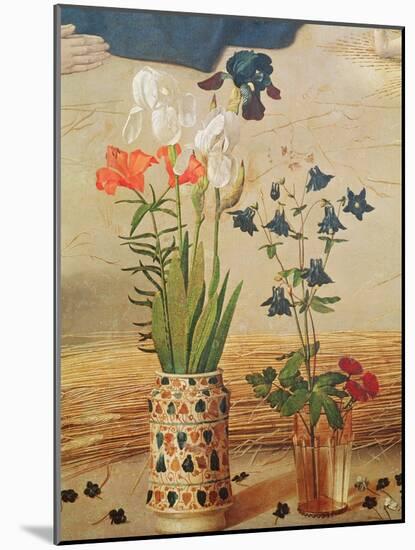 Flower Detail, From the Central Panel of the Portinari Altarpiece, c.1479-Hugo van der Goes-Mounted Giclee Print