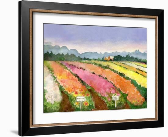 Flower Farm-null-Framed Art Print