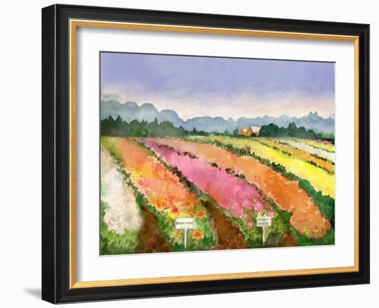 Flower Farm-null-Framed Art Print