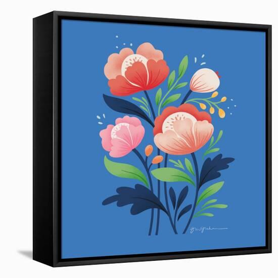 Flower Field II Bright Sq-Gia Graham-Framed Stretched Canvas