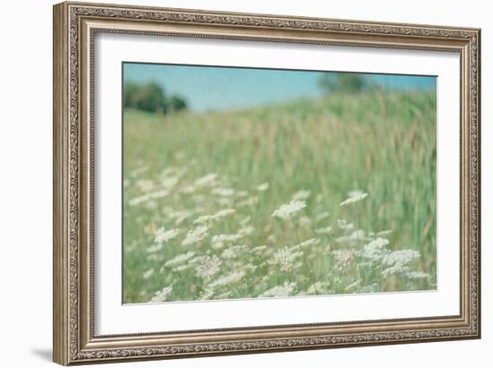 Flower Field Landscape-null-Framed Photographic Print