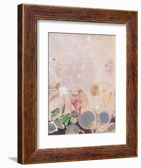 Flower Field-Odilon Redon-Framed Giclee Print