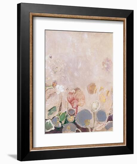 Flower Field-Odilon Redon-Framed Giclee Print