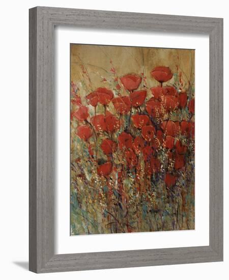 Flower Fields I-Tim O'toole-Framed Giclee Print