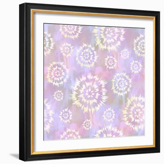 Flower Fling Violet-Cora Niele-Framed Giclee Print