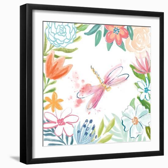 Flower Fun III-Mary Urban-Framed Art Print