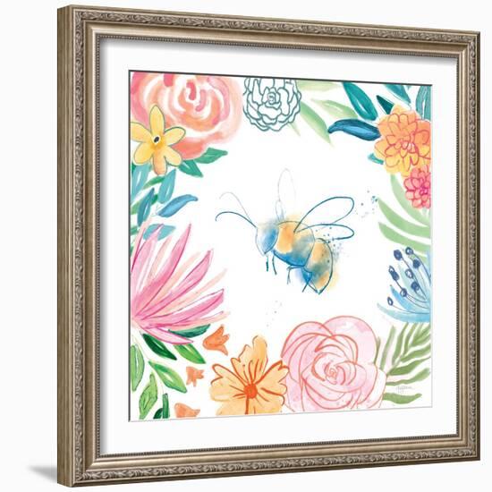 Flower Fun V-Mary Urban-Framed Art Print