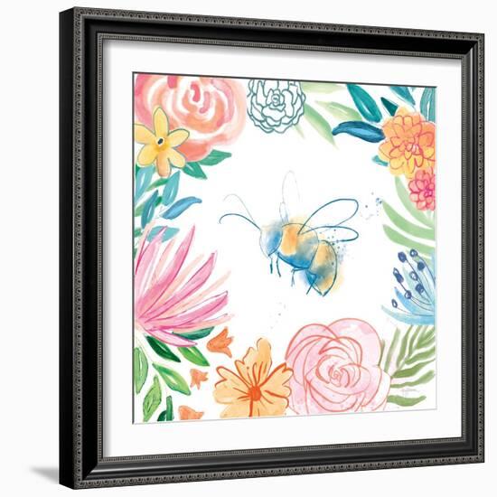 Flower Fun V-Mary Urban-Framed Art Print