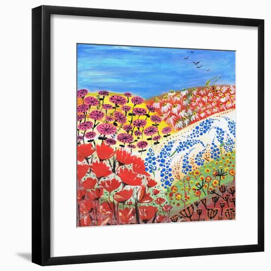 Flower Fusion-Caroline Duncan-Framed Premium Giclee Print