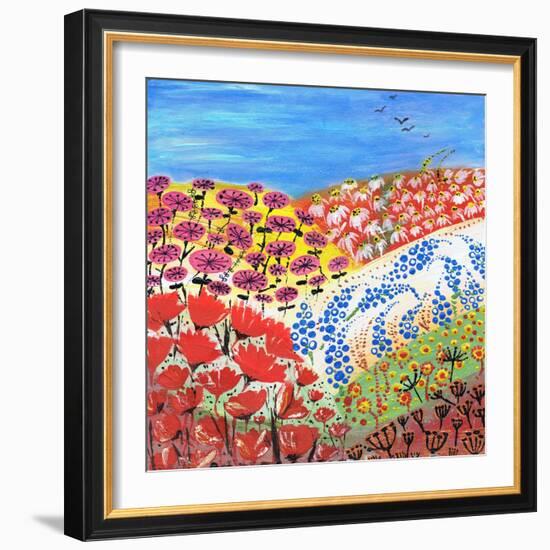 Flower Fusion-Caroline Duncan-Framed Premium Giclee Print