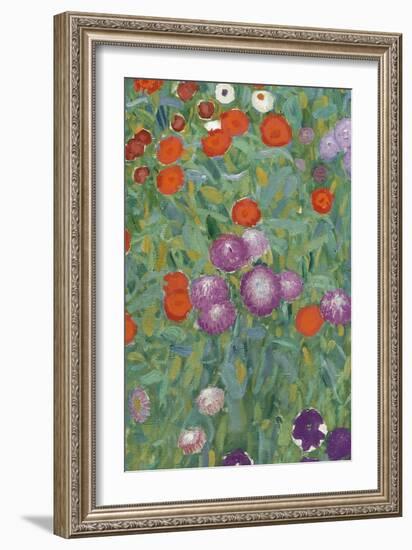 Flower Garden, 1905-07 (Detail)-Gustav Klimt-Framed Giclee Print