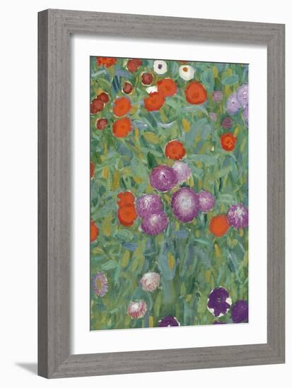 Flower Garden, 1905-07 (Detail)-Gustav Klimt-Framed Giclee Print