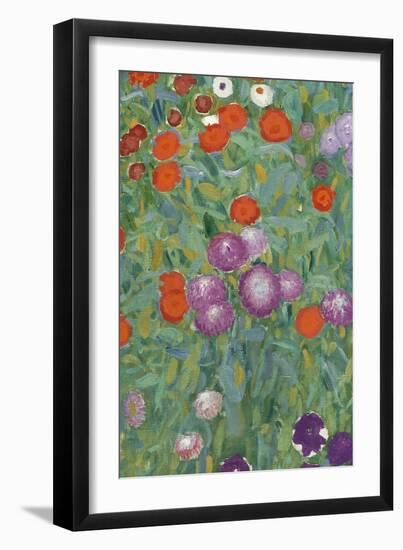 Flower Garden, 1905-07 (Detail)-Gustav Klimt-Framed Giclee Print