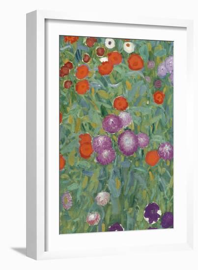 Flower Garden, 1905-07 (Detail)-Gustav Klimt-Framed Giclee Print