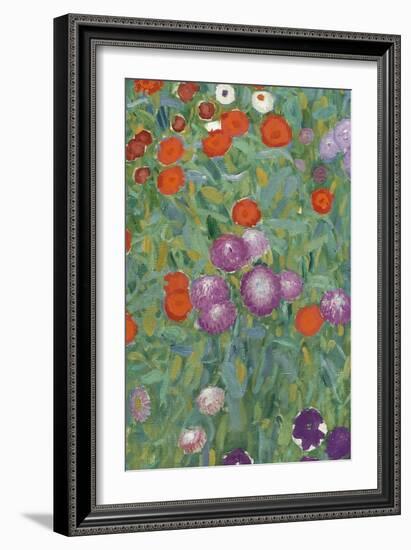 Flower Garden, 1905-07 (Detail)-Gustav Klimt-Framed Giclee Print