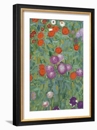 Flower Garden, 1905-07 (Detail)-Gustav Klimt-Framed Giclee Print