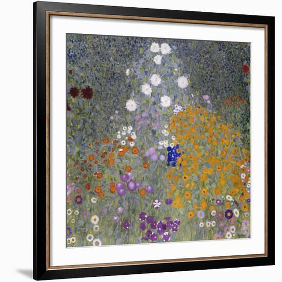 Flower Garden (Bauerngarten). 1905-07-Gustav Klimt-Framed Giclee Print