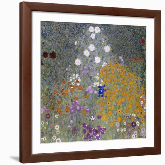 Flower Garden (Bauerngarten). 1905-07-Gustav Klimt-Framed Giclee Print