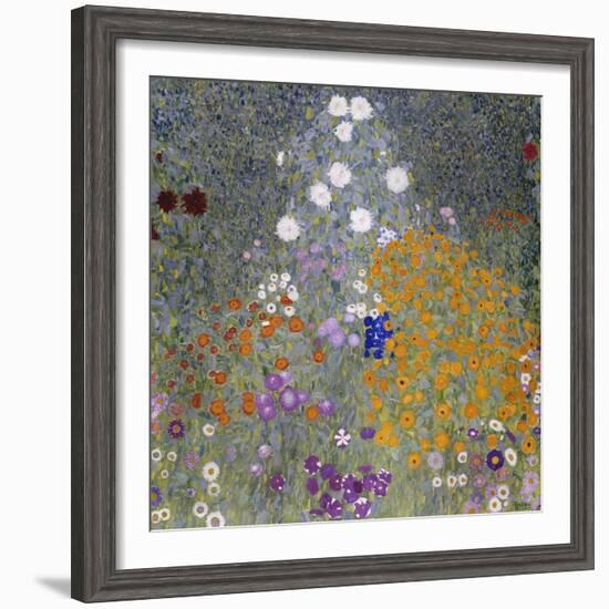 Flower Garden (Bauerngarten). 1905-07-Gustav Klimt-Framed Giclee Print