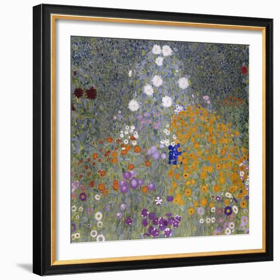 Flower Garden (Bauerngarten). 1905-07-Gustav Klimt-Framed Giclee Print