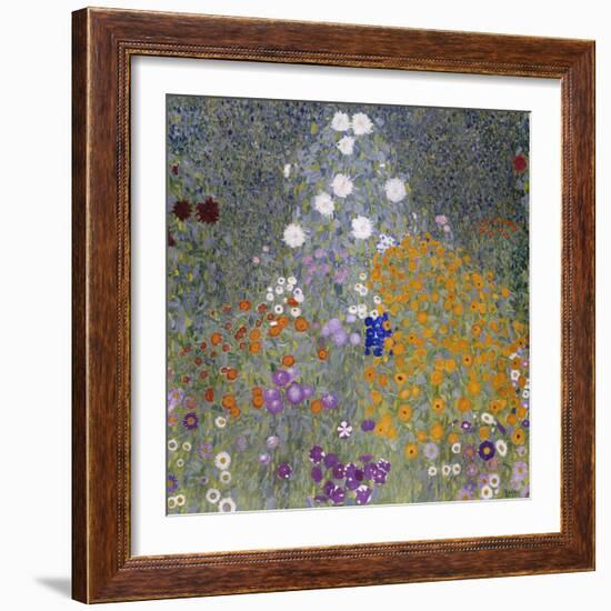 Flower Garden (Bauerngarten). 1905-07-Gustav Klimt-Framed Giclee Print