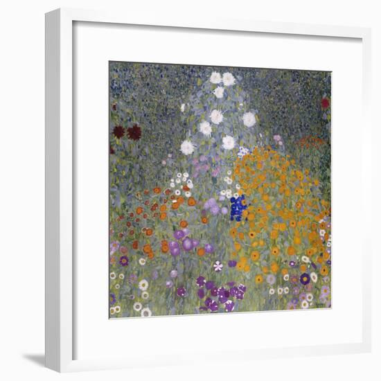 Flower Garden (Bauerngarten). 1905-07-Gustav Klimt-Framed Giclee Print