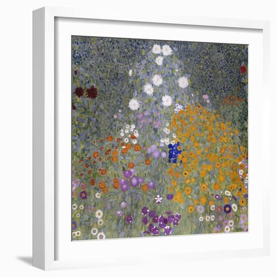 Flower Garden (Bauerngarten). 1905-07-Gustav Klimt-Framed Giclee Print