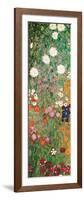 Flower Garden (detail)-Gustav Klimt-Framed Art Print