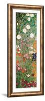 Flower Garden (detail)-Gustav Klimt-Framed Art Print