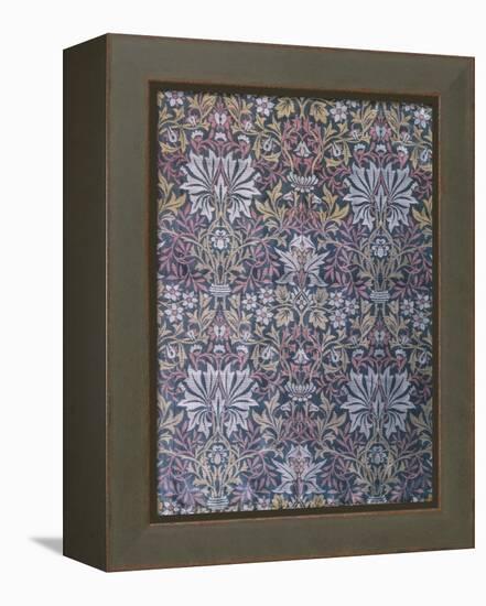 Flower Garden Furnishing Fabric, Jacquard Woven Silk, England, 1879-William Morris-Framed Premier Image Canvas