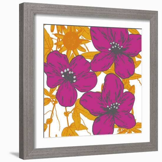 Flower Garden II-Sasha Blake-Framed Giclee Print