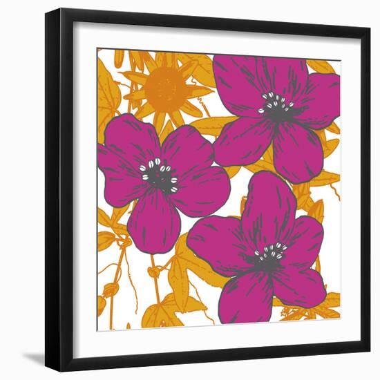 Flower Garden II-Sasha Blake-Framed Giclee Print