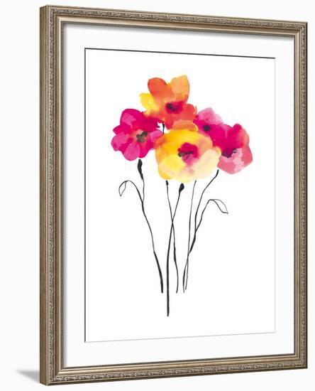Flower Garden IV-Sandra Jacobs-Framed Giclee Print