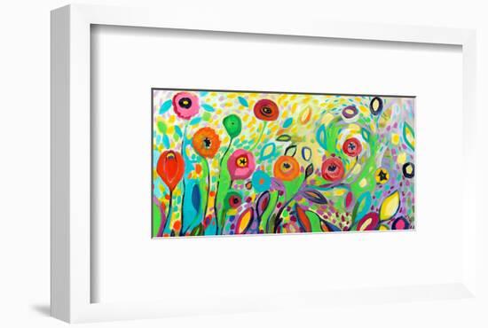 Flower Garden Jazz-Jennifer Lommers-Framed Art Print