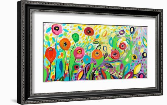 Flower Garden Jazz-Jennifer Lommers-Framed Art Print